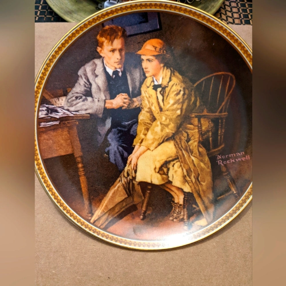 Norman Rockwell collector plate by Knowles